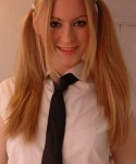 Kristin dressed up as a School Girl! - Kiss Kristin