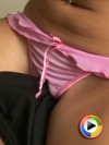 Watch as perky tease Maddie gives her lucky friend a lap dance in just her skimpy pink panties