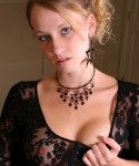 Lucky Can Barely Cover Her Tits With Black Lace - Gotta Love Lucky
