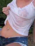 Heidi's Candy - Heidi has her own wet t-shirt contest!