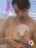 Spunky Angels - Chloes getting naked in her bubble bath