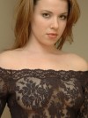 Kerie Hart loves to show off her body in black lace