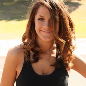 Brittanys out in the park working out