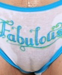 Jenny shows off her wet panties