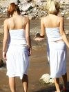 The Girls Taking A Dip in the River