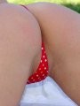 Kate dressed in Whitedots Outside