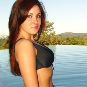 Krissy in a black bikini