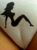 Brooke shows off an amazing camel toe in her tight panties