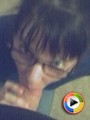 Teen with glasses loves to suck cock and takes a huge load of cum on her face
