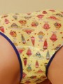 Cute teen Shyla Jennings shows off her new ice cream panties