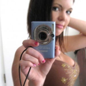 Cute teen showing off her perfect tits