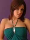 Krissy showing off her green top