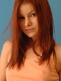 Kori Kitten - Kori nipping in her peach top