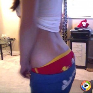 Ashleys Candy: Ashley shows off her tight round ass
