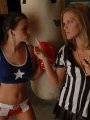 Karen teaches Kate how to box!