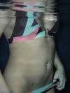 Kylie out for a late night swim