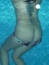 Kylie underwater